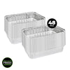 Home Master 48PCE Aluminium Deep Foil Trays Premium Quality &amp; Strength 32cm Deals499