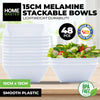 Home Master 48PCE Melamine Bowls Square Lightweight Durable Strong 15cm Deals499
