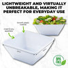 Home Master 48PCE Melamine Bowls Square Lightweight Durable Strong 20cm Deals499
