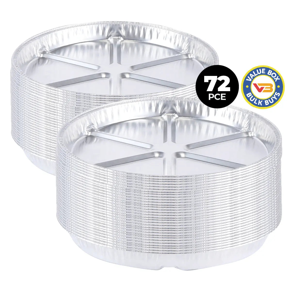 Home Master 72PCE Aluminium Pizza Foil Trays Durable Premium Quality 37.5cm Deals499