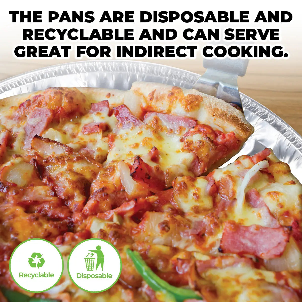 Home Master 72PCE Aluminium Pizza Foil Trays Durable Premium Quality 37.5cm Deals499