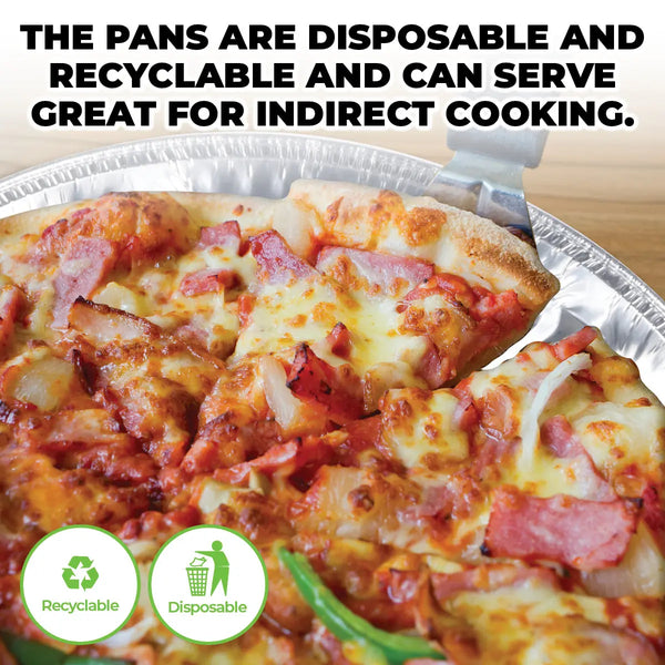 Home Master 72PCE Aluminium Pizza Foil Trays Durable Premium Quality 37.5cm Deals499