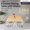Home Master Foldable Dining Table &amp; Chairs Indoor/Outdoor Sturdy 74 x 80cm Deals499