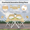 Home Master Foldable Dining Table &amp; Chairs Indoor/Outdoor Sturdy 74 x 80cm Deals499