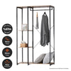 Home Master Garment Rack &amp; Shelving 3 Tier Sleek Stylish Modern Design 1.67m Deals499
