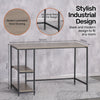 Home Master Office Desk &amp; Storage Shelves 2 Tier Stylish Modern Design 77cm Deals499