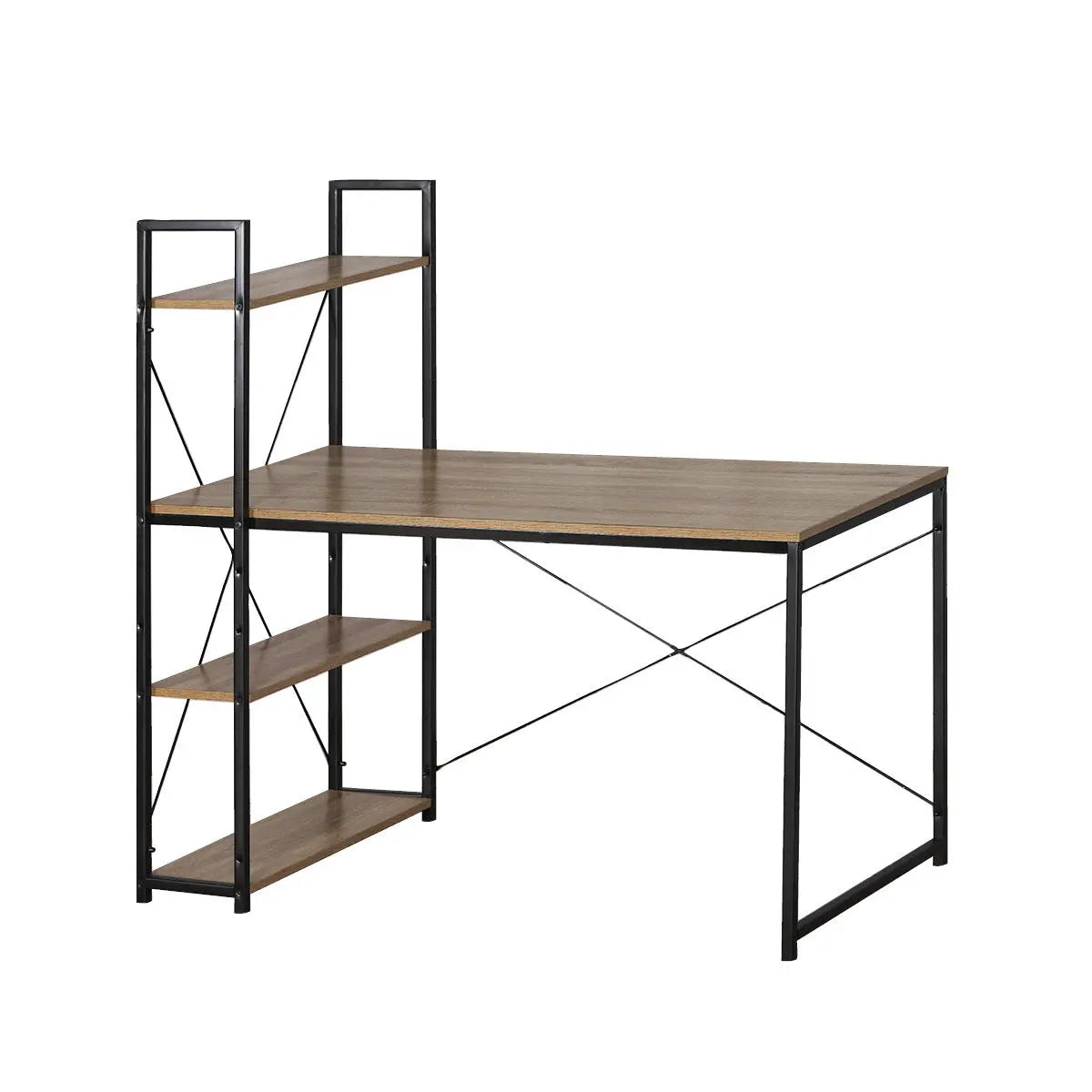 Home Master Office Desk & Storage Shelves Unique Stylish Modern Design 1.2m Deals499