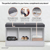 Home Master Storage/Shoe Bench With Padded Cushion Seating 90cm Deals499