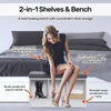 Home Master Storage/Shoe Bench With Padded Cushion Seating 90cm Deals499