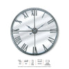 Home Master  Wall Clock Roman Numerals Stylish Mirror Face Metal Accents 80cm Deals499