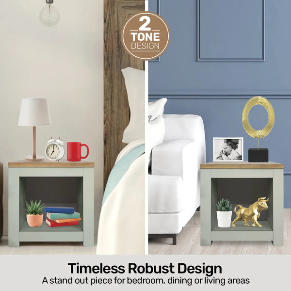 Home Master Winchester Two Tone Side Table Stylish Flawless Design 44 x 48cm Deals499