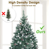Home Ready 4Ft 120cm 390 tips Green Snowy Christmas Tree Xmas Pine Cones Deals499