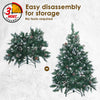 Home Ready 4Ft 120cm 390 tips Green Snowy Christmas Tree Xmas Pine Cones Deals499