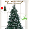 Home Ready 5Ft 150cm 720 tips Green Snowy Christmas Tree Xmas Pine Cones + Bauble Balls Deals499