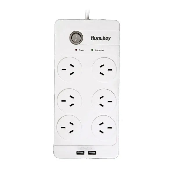 Huntkey Power Board (SAC604) with 6 sockets and 2 USB ports  ---RRP$79.95 Deals499