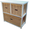 Hyssop 3 Chest of Drawers Cane Bedroom Kitchen Bathroom Storage Tallboy Shelf Deals499
