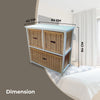Hyssop 3 Chest of Drawers Cane Bedroom Kitchen Bathroom Storage Tallboy Shelf Deals499