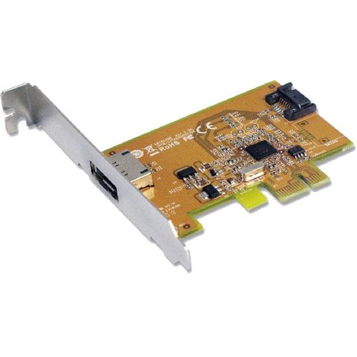 SUNIX SATA1616 PCI Express SATA 3.0 Card 6Gbit/s - 1 Internal/1 External Port/2-Port PCI Express RIAD Controller SUNIX