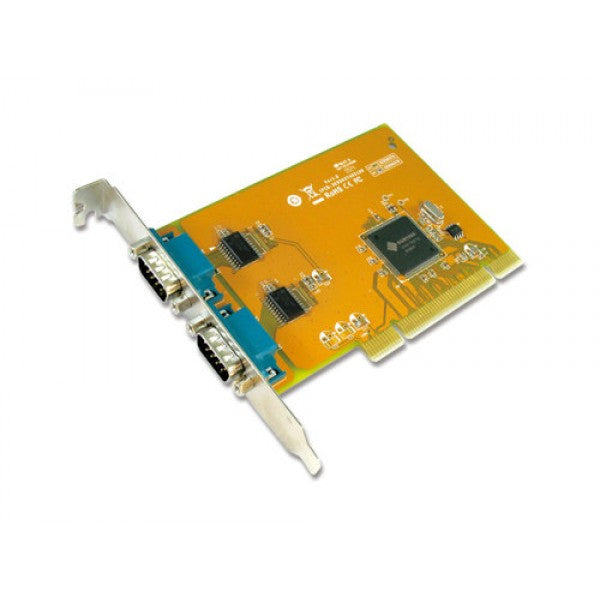 SUNIX COMCARD-2P SER5037A Dual Port Serial IO Card PCI Card; speeds up to 115.2Kbps; Support Microsoft Windows, Linux, and DOS(LS) SUNIX