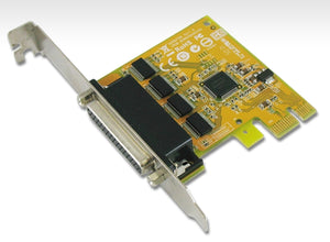 SUNIX 4 Port PCIE Serial Card RS232,Plug N Play, Full Height, Speeds up to 115.2Kbps, Built-in Â± 15KV ESD (LS) SUNIX