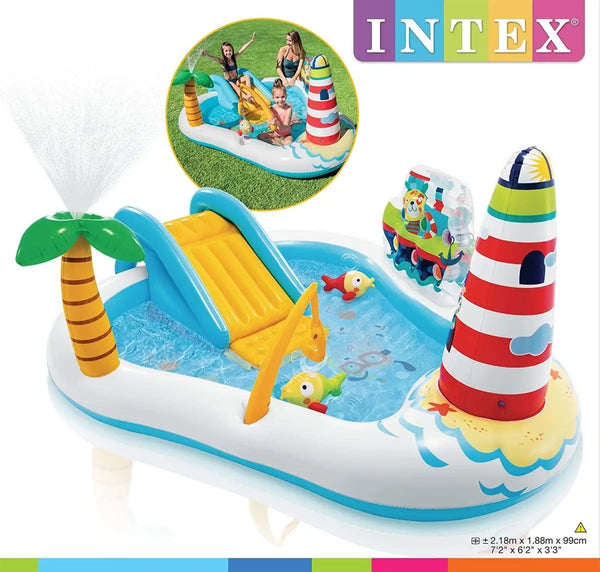 INTEX  Fishing Fun Play Center Inflatable Kiddie Pool 57162NP Deals499