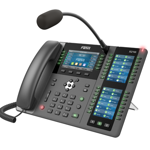 FANVIL X210i Enterprise IP Phone - Intercom Paging Phone, 4.3' (Video) Colour Screen, 20 Lines, 106 x DSS Buttons, Dual Gigabit NIC, Bluetooth FANVIL