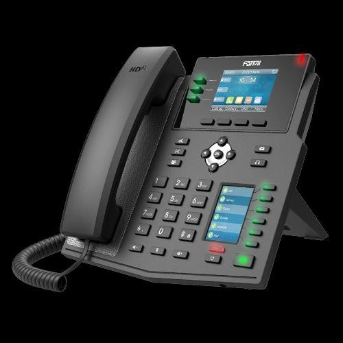 FANVIL X4U Enterprise IP Phone - 2.8' Colour Screen, 4 Lines, 30 x DSS Buttons, Dual Gigabit NIC FANVIL