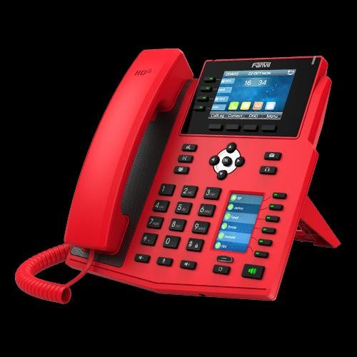 FANVIL X5U-RED High End Enterprise IP Phone - 3.5' Colour Screen, 16 Lines, 40 x DSS Buttons, Dual Gigabit NIC,Bluetooth - 2 Years Warranty - RED FANVIL