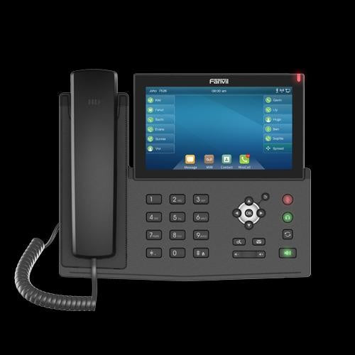 FANVIL X7 IP Phone, 7' Touch Colour Screen, Built in Bluetooth, Supports Video Calls, upto 128 DSS Entires, 20 SIP Lines, Dual Gigabit FANVIL