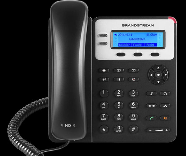 GRANDSTREAM GXP1625 2 Line IP Phone, 2 SIP Accounts, 132x48 Backlit Graphical LCD Display, HD Audio, Powerable Via PoE GRANDSTREAM