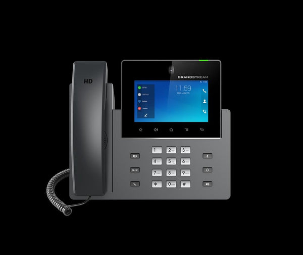 GRANDSTREAM GXV3350 16 Line Android IP Phone, 16 SIP Accounts, 1280 x 800 Colour Touch Screen, 1MB Camera, Built In Bluetooth+WiFi, Powerable Via POE GRANDSTREAM