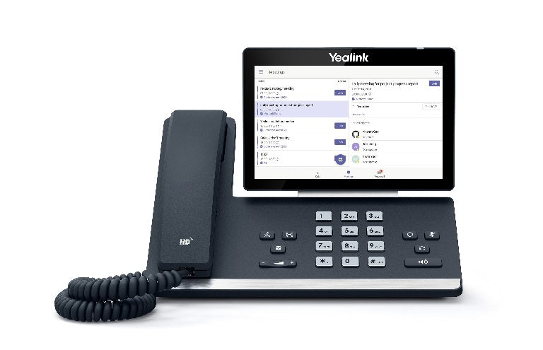 YEALINK T58A 16 Line IP HD Android Phone, 7' 1024 x 600 colour touch screen, HD voice, Dual Gig Ports, Built in Bluetooth and WiFi, USB, - TEAMS YEALINK