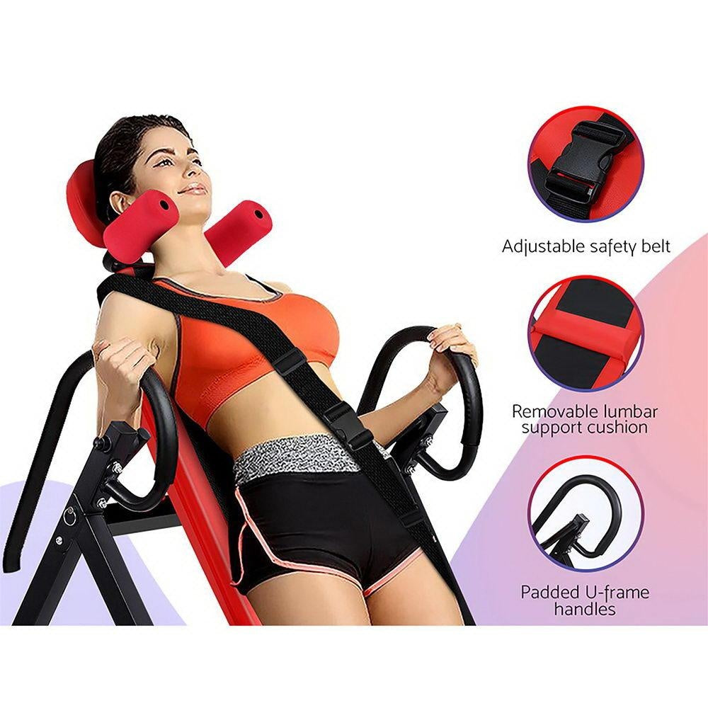 Everfit Inversion Table Gravity Stretcher Inverter Foldable Home Fitness Gym Deals499