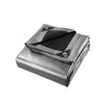 Instahut 3.6x4.8m Tarp Camping Tarps Poly Tarpaulin Heavy Duty Cover 180gsm Silver Deals499