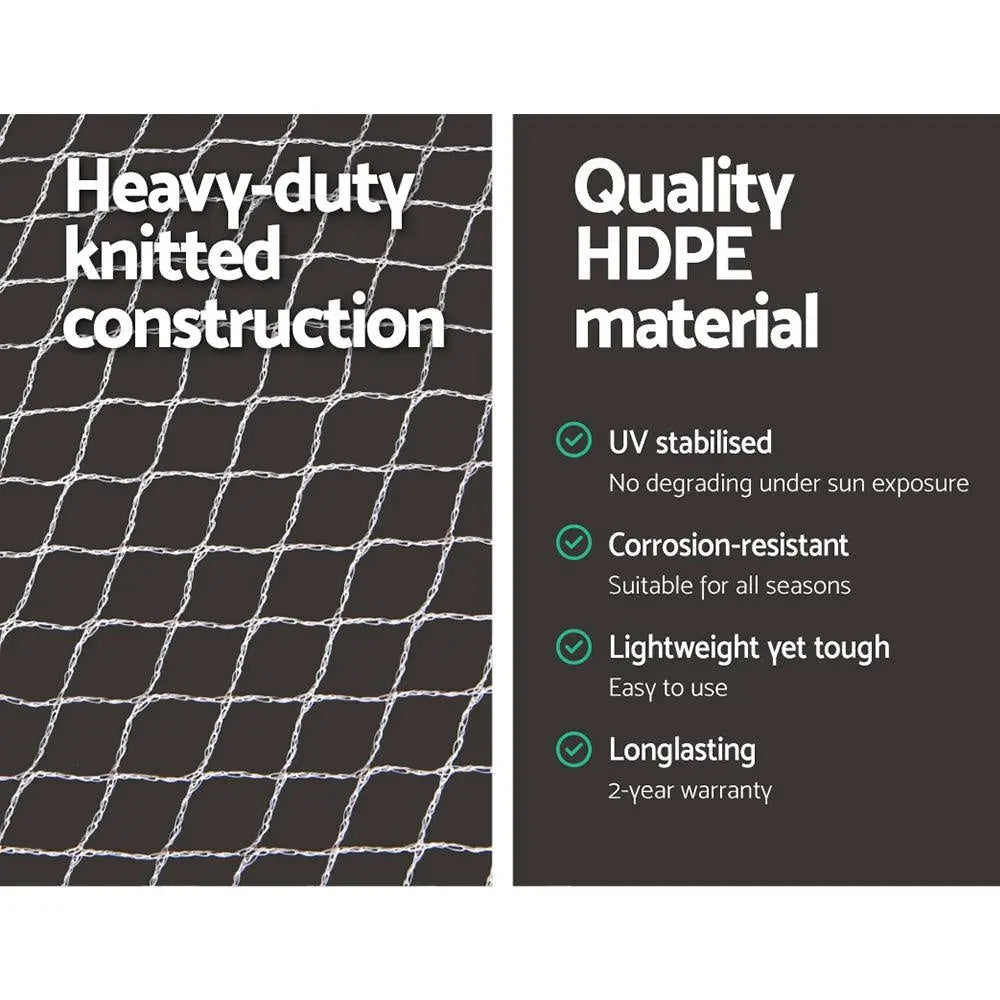 Instahut Bird Netting Net Anti Pest Commercial Fruit Trees Plant 5x10m 30GSM Deals499