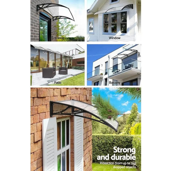 Instahut Window Door Awning Door Canopy Patio UV Sun Shield 1mx4m DIY Deals499