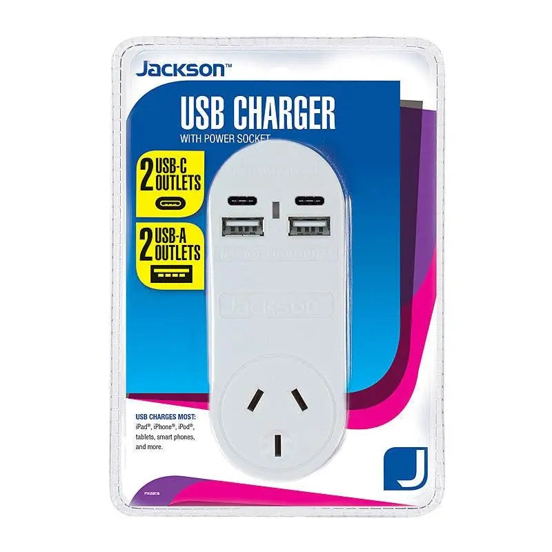 JACKSON 1 Way 4 USB Charger JACKSON