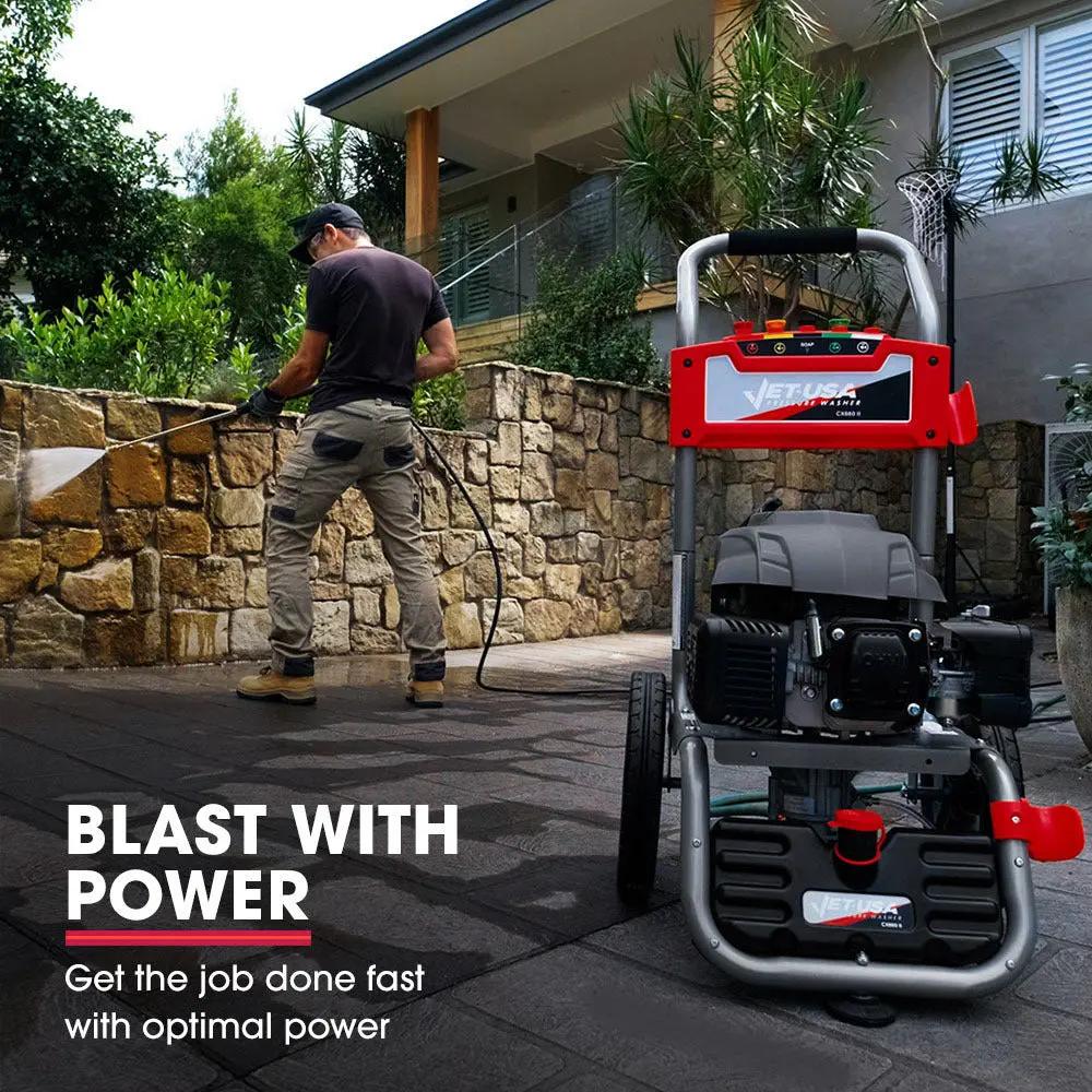 Jet-USA 4800PSI Petrol-Powered High Pressure Cleaner Washer Water Jet Power Hose Deals499