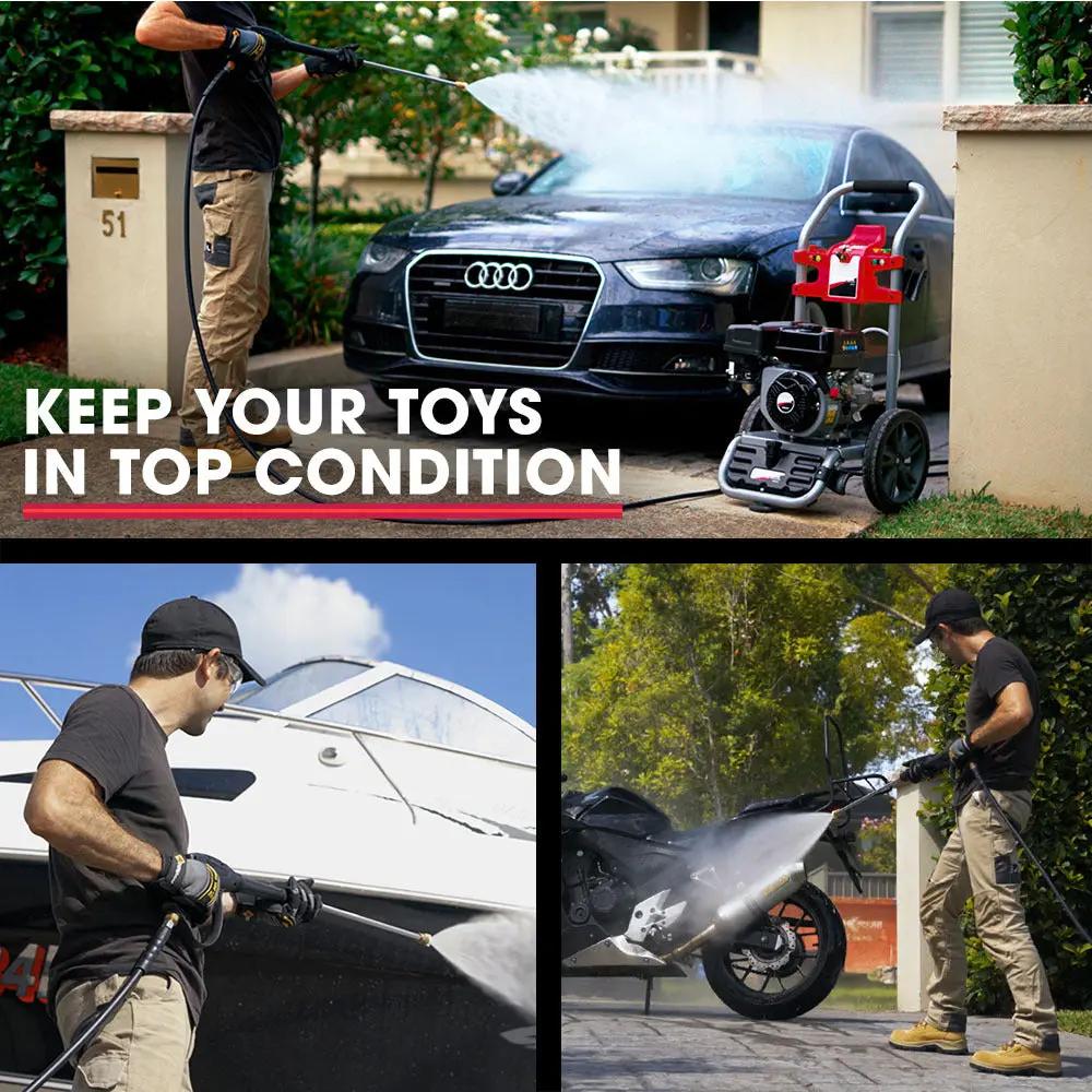 Jet-USA 4800PSI Petrol-Powered High Pressure Cleaner Washer Water Power Jet Hose Deals499