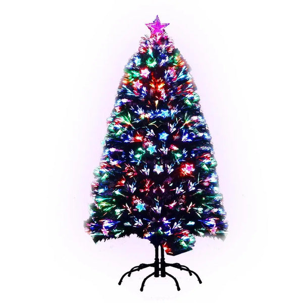 Jingle Jollys 1.5M 5FT LED Christmas Tree Xmas Optic Fiber Multi Colour Lights Deals499