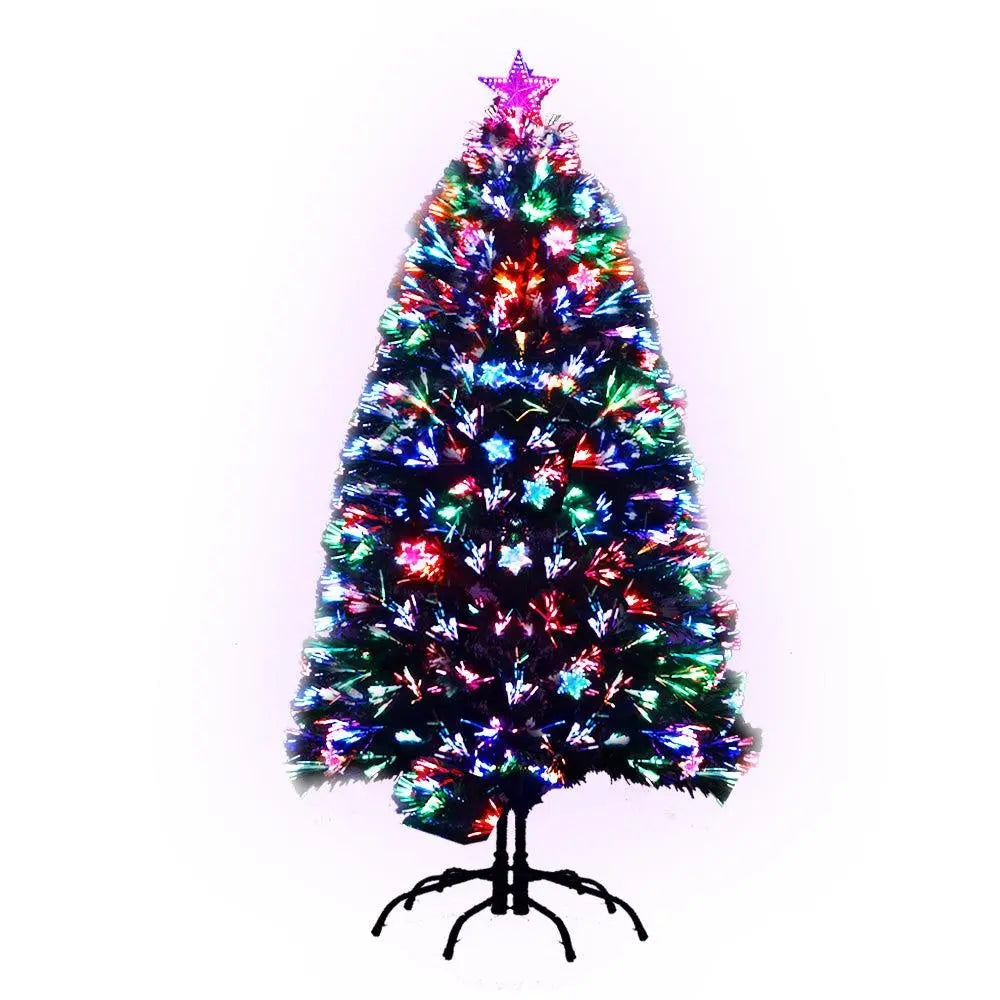 Jingle Jollys 1.5M 5FT LED Christmas Tree Xmas Optic Fiber Multi Colour Lights Deals499