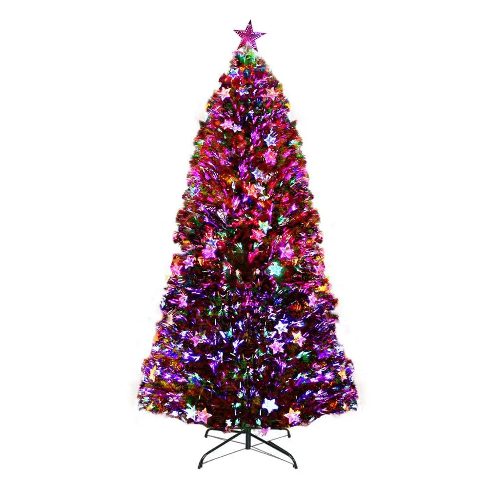 Jingle Jollys 1.8M 6FT LED Christmas Tree Xmas Optic Fiber Multi Colour Lights Deals499