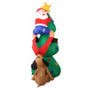 Jingle Jollys 1.8M Christmas Inflatable Santa on Tree Lights Xmas Decor Airblown Deals499