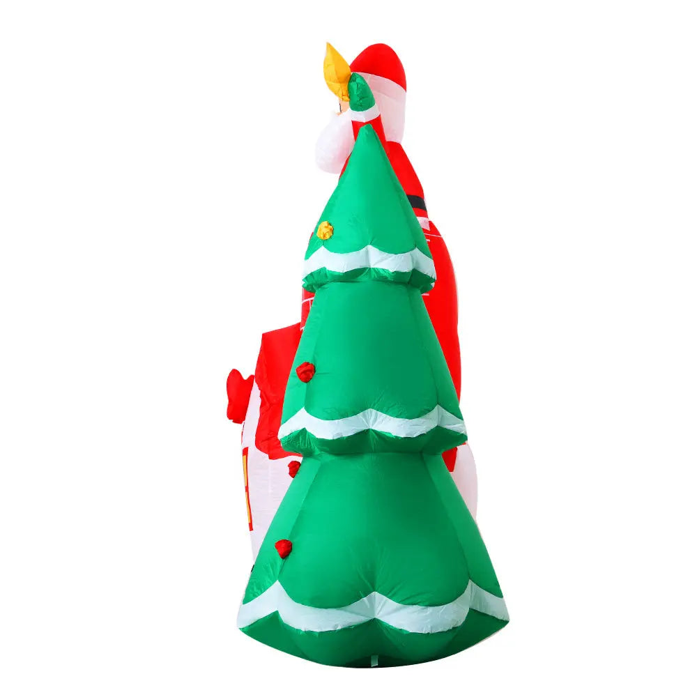 Jingle Jollys 2.2M Christmas Inflatable Santa Tree Lights Outdoor Decorations Deals499