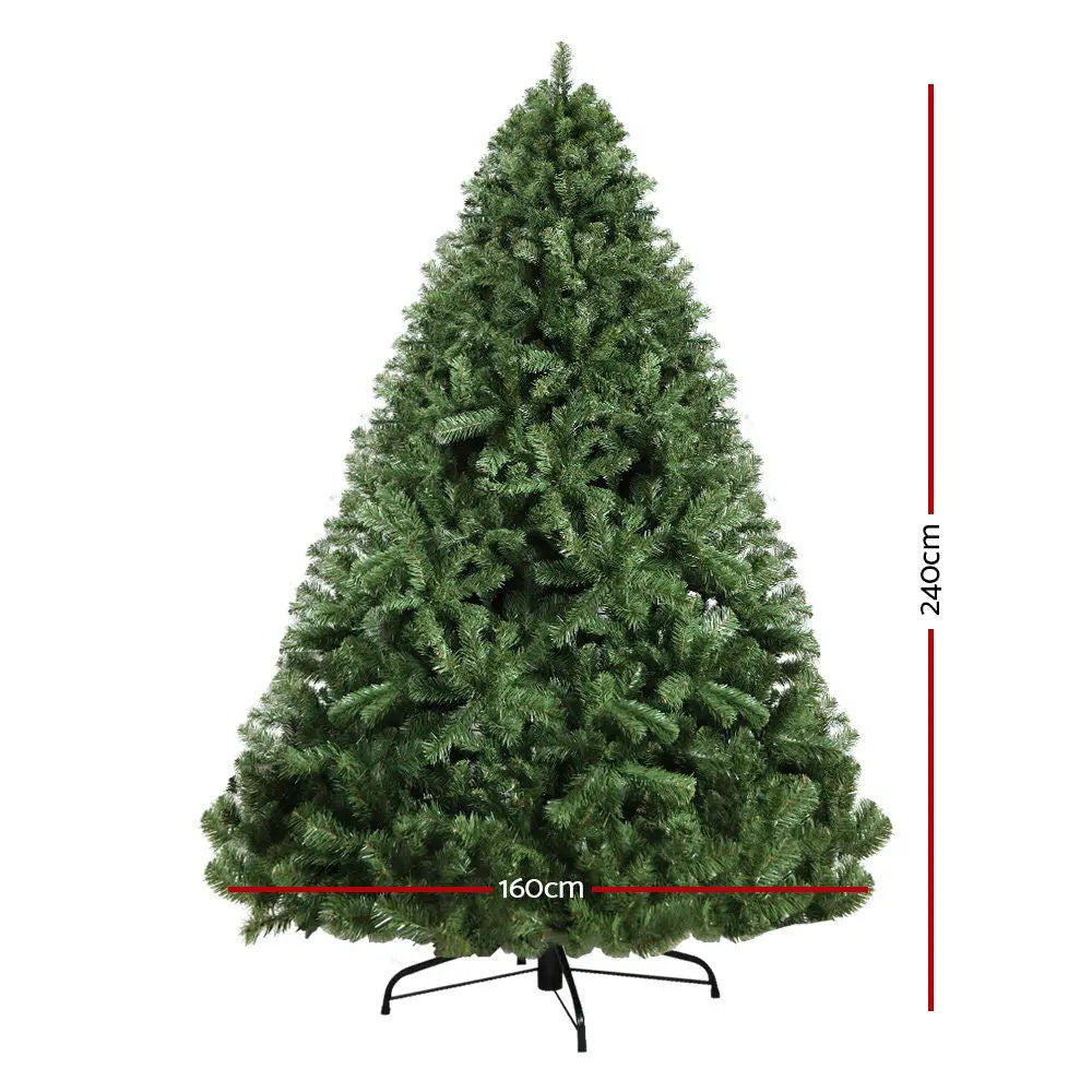Jingle Jollys 2.4M 8FT Christmas Tree Xmas Decoration Home Decor 1500 Tips Green Deals499
