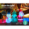 Jingle Jollys 2.7M Christmas Inflatable Tree Snowman Lights Outdoor Decorations Deals499