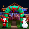 Jingle Jollys 2.8M Christmas Inflatable Giant Arch Way Santa Snowman Light Decor Deals499