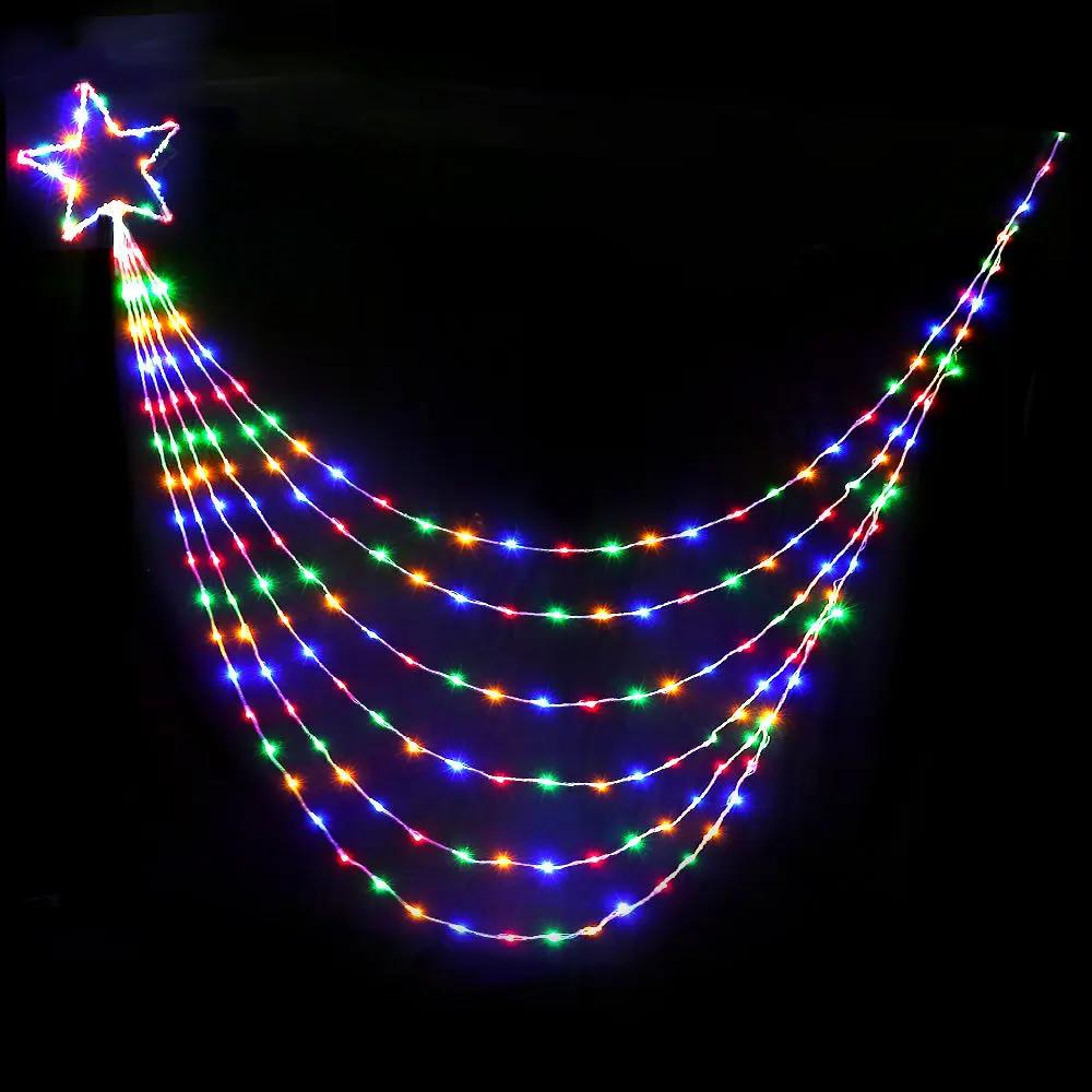 Jingle Jollys 3M Christmas Curtain Fairy Lights String 480 LED Party Wedding Deals499