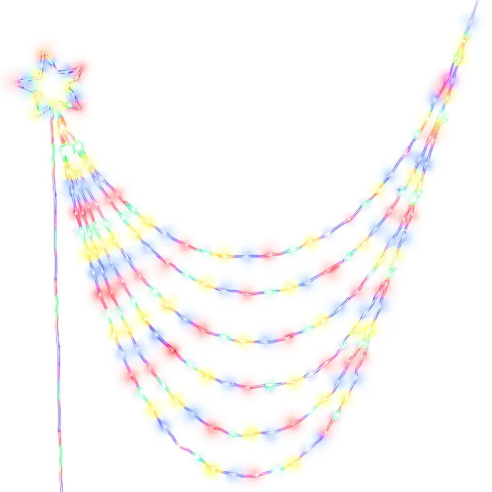 Jingle Jollys 3M Christmas Curtain Fairy Lights String 480 LED Party Wedding Deals499