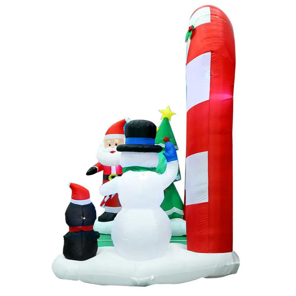 Jingle Jollys 3M Christmas Inflatable Archway with Santa Xmas Decor LED Deals499